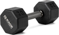 Rubber Coated Dumbbells with Easy-Grip Handles for Home Gym
