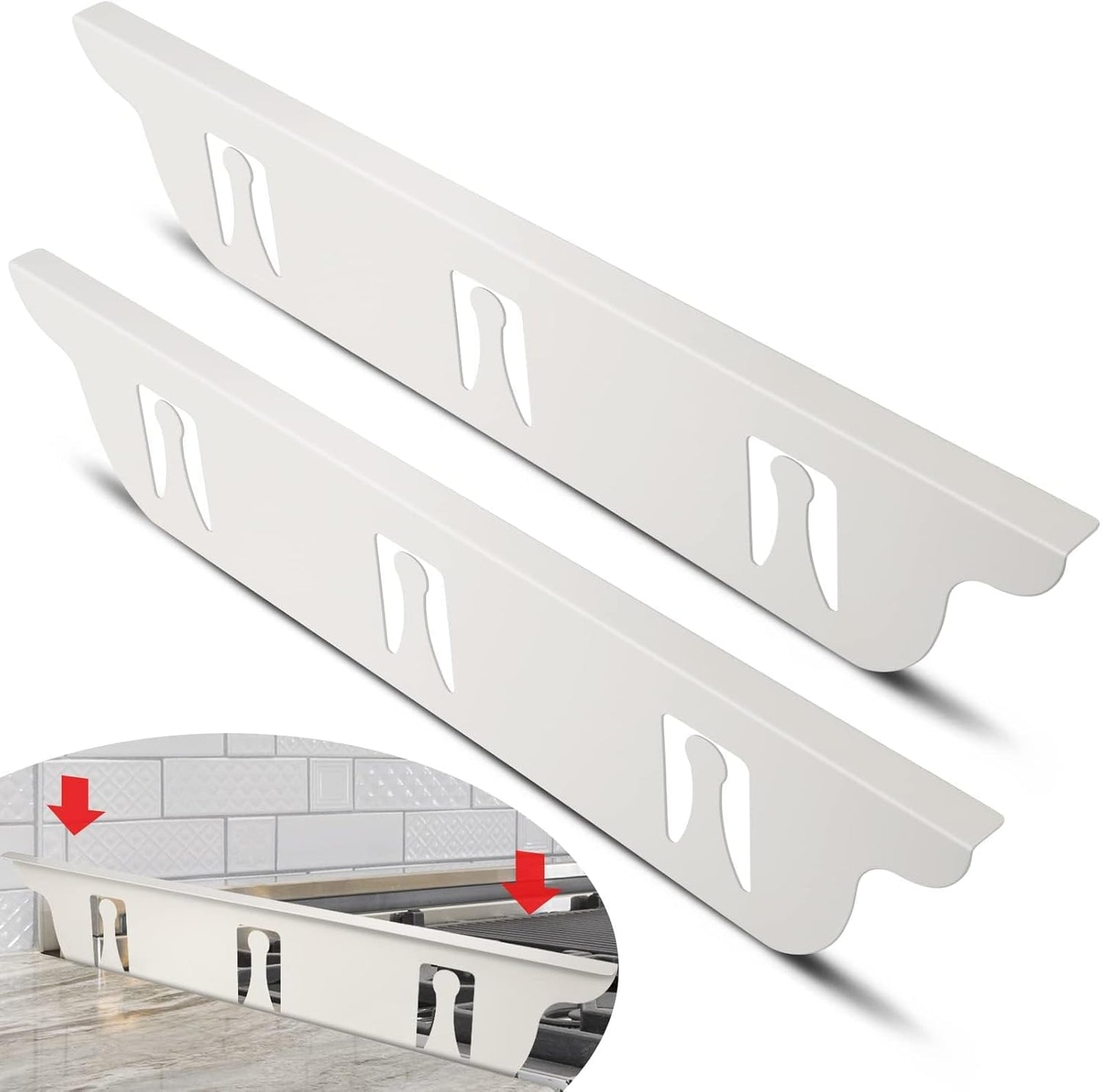 Stove Gap Covers Stainless Steel for Easy Kitchen Cleanup