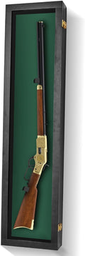 PENNZONI Gun Display Case - Lockable Rifle Display Case - Wall Mount