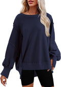 Nirovien Oversized Crewneck Sweatshirt for Women - Slouchy Fall Top