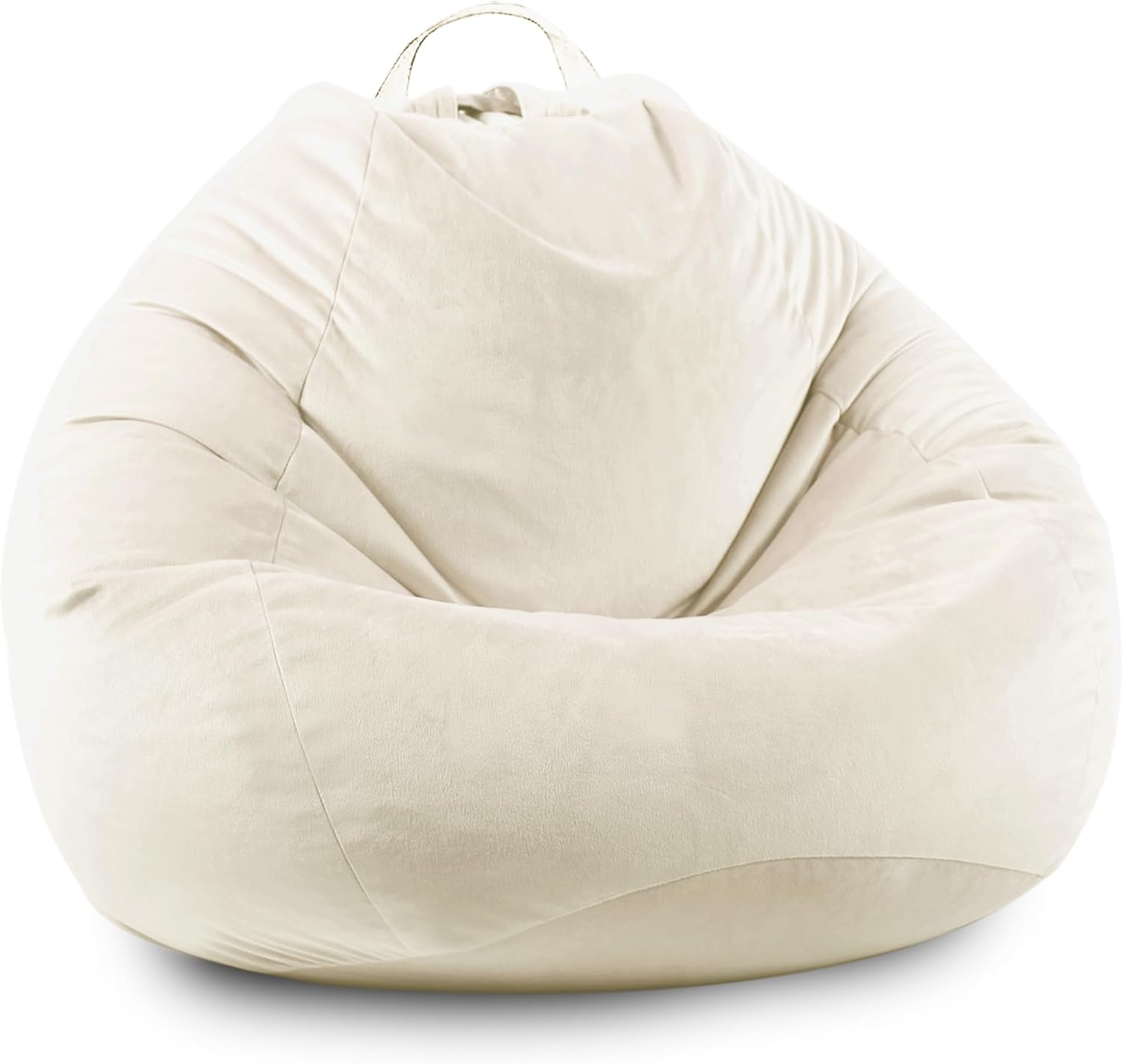 Soft Fluffy Toy Storage Bag - Cream White