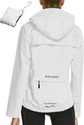 Women's Packable Rain Jacket Waterproof Windbreaker - Lightweight