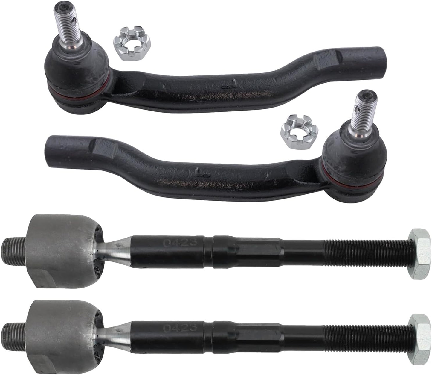 TRQ Front Inner and Outer Tie Rod Set for Toyota Camry