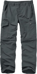 Mens Convertible Hiking Pants for Outdoor Travel - Quick Dry Zip-Off