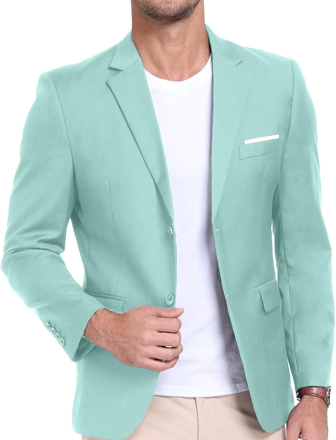 Mens Suit Jacket Slim Fit Blazer for Business and Casual Wear
