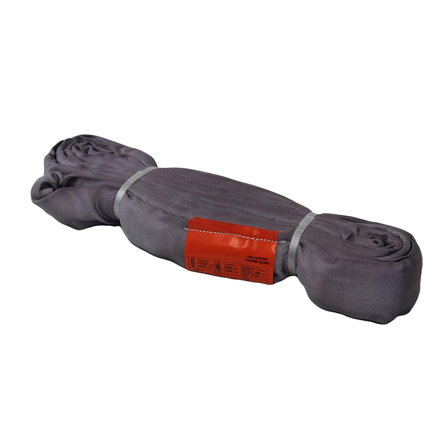 Powerlift Grey Polyester Endless Round Sling - 10 Feet Length