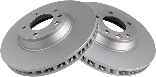 TRQ Front Brake Rotors Set for Audi Q7 Porsche Cayenne Touareg