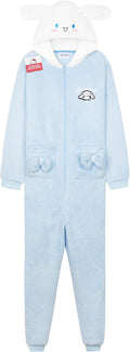 Hello Kitty One Piece Pajamas for Girls - Cozy Fleece Zip-Up