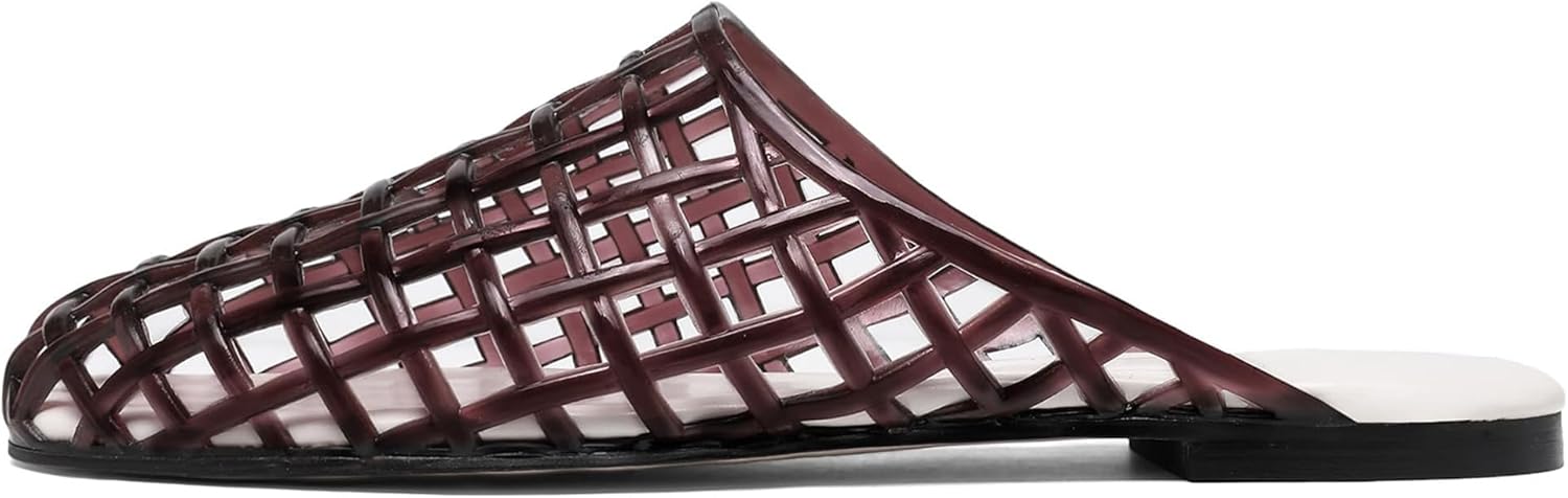 Clear Jelly Shoes for Women Slip on Comfortable Beach Sandals