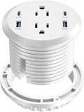 Desktop Power Grommet 65W USB C Fast Charging - Flush Mount Desk