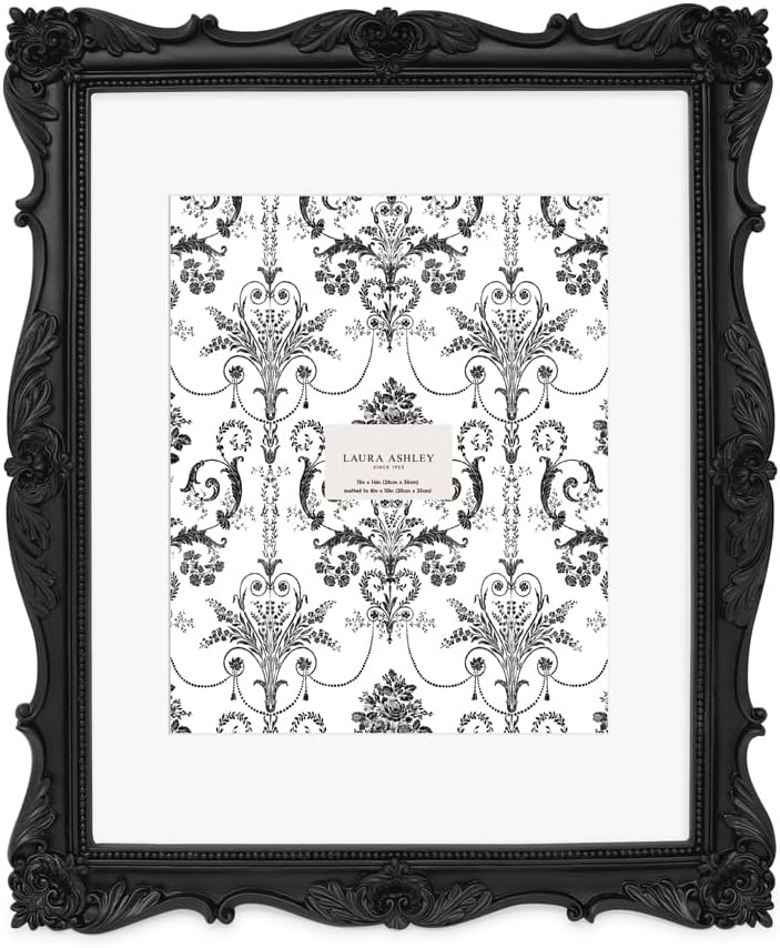 Laura Ashley 11x14 Black Ornate Textured Picture Frame Review