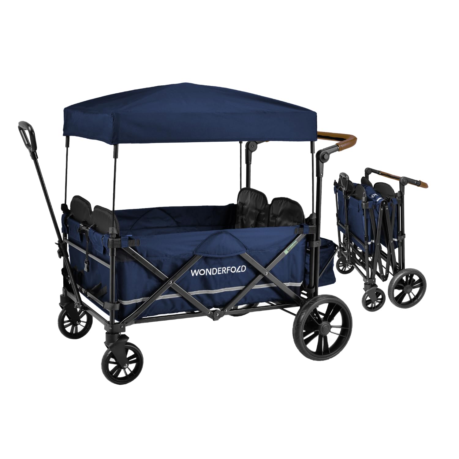 WONDERFOLD X4 Push & Pull Stroller Wagon for 4 Passengers