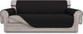 Oversized Sofa Cover 78 in Reversible Black/Beige - Water Resistant