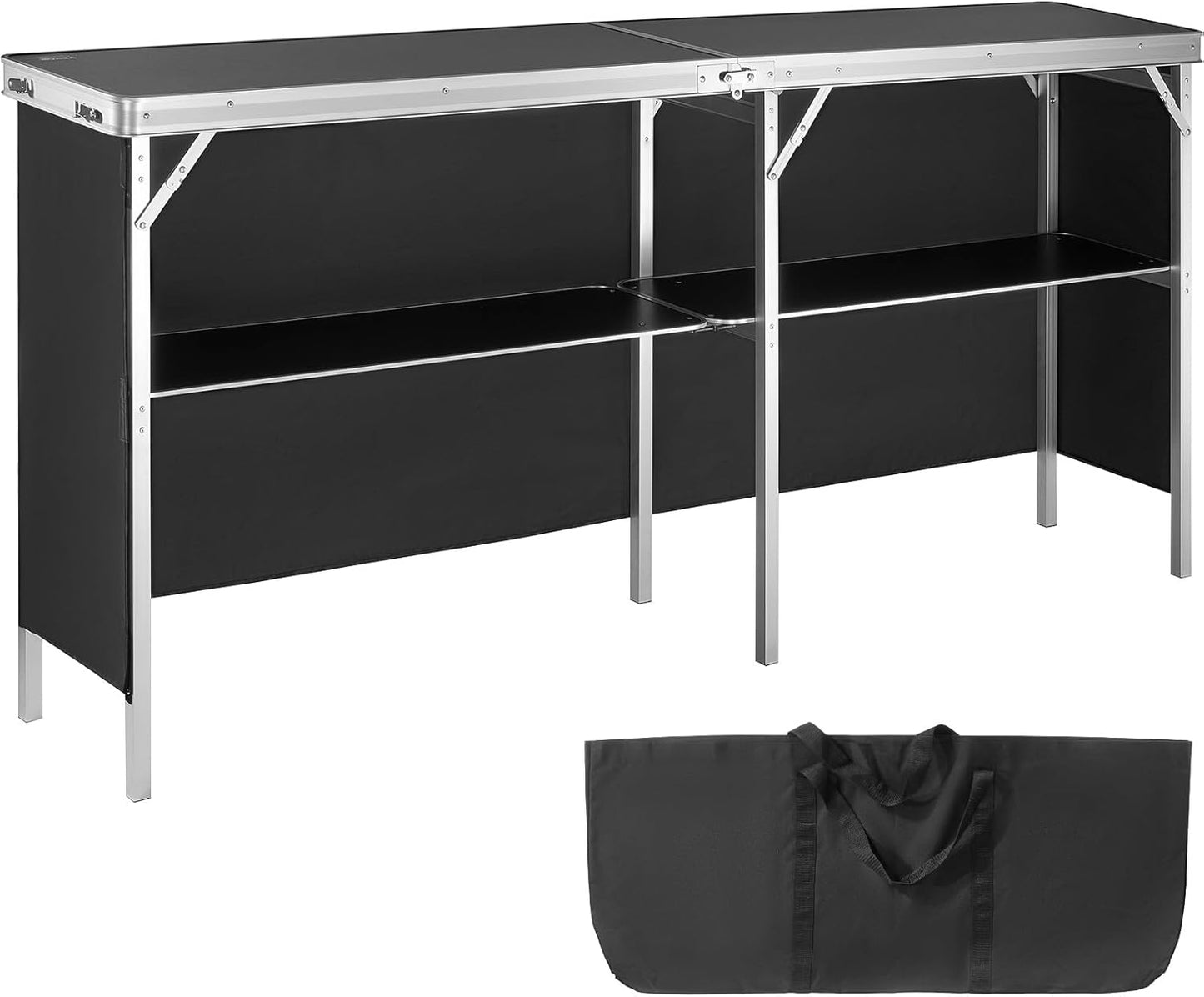 VEVOR Extra Long Folding Portable Bar for Events and Exhibitions