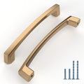 10 Pack 5 in (128mm) Champagne Bronze Cabinet Handles - Solid Zinc