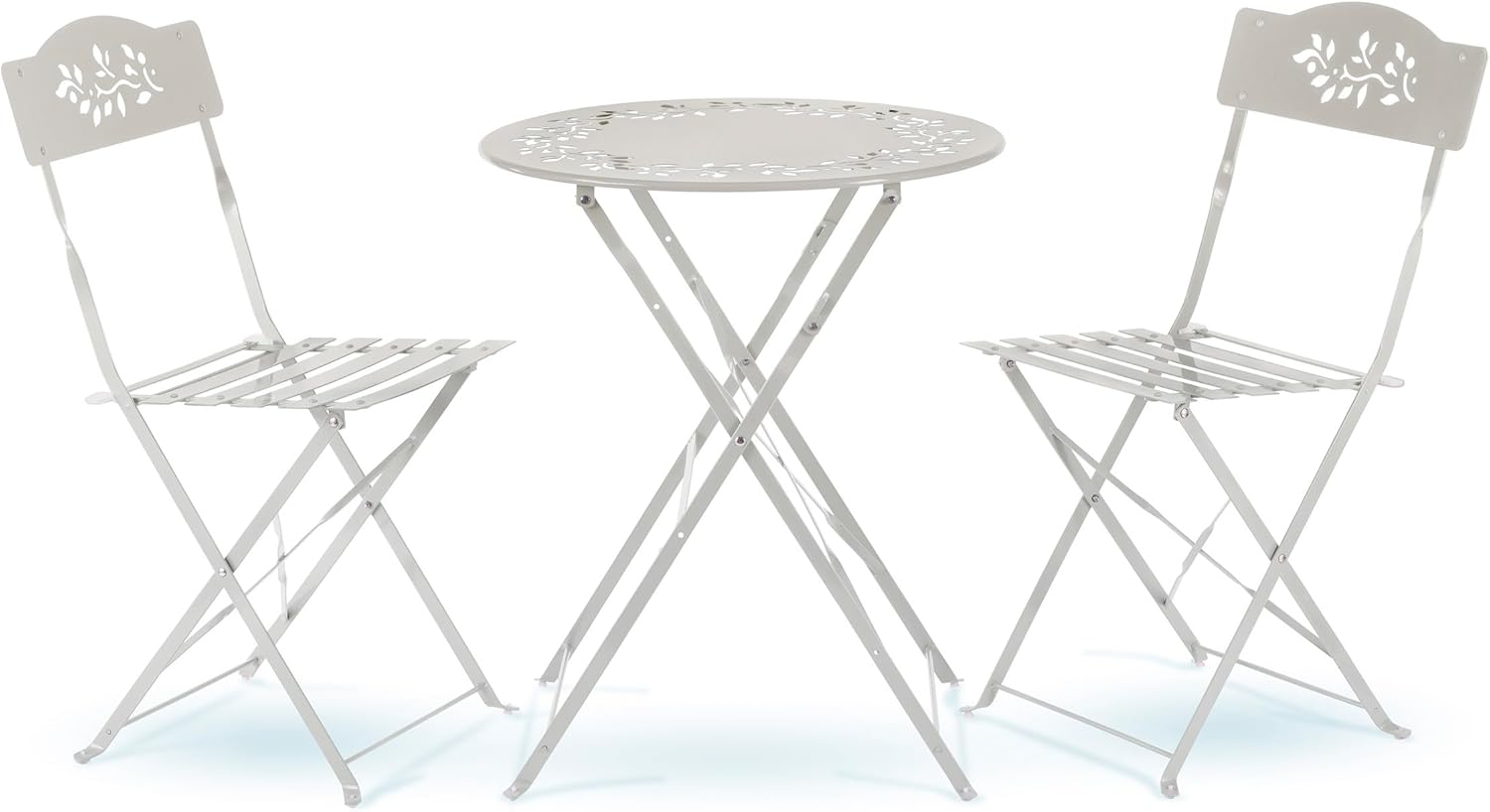 Alpine Corporation Indoor Outdoor Bistro Set with Folding Chairs