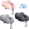 Travel Pillow for Airplane 3-Pack Memory Foam Neck Pillows - Soft