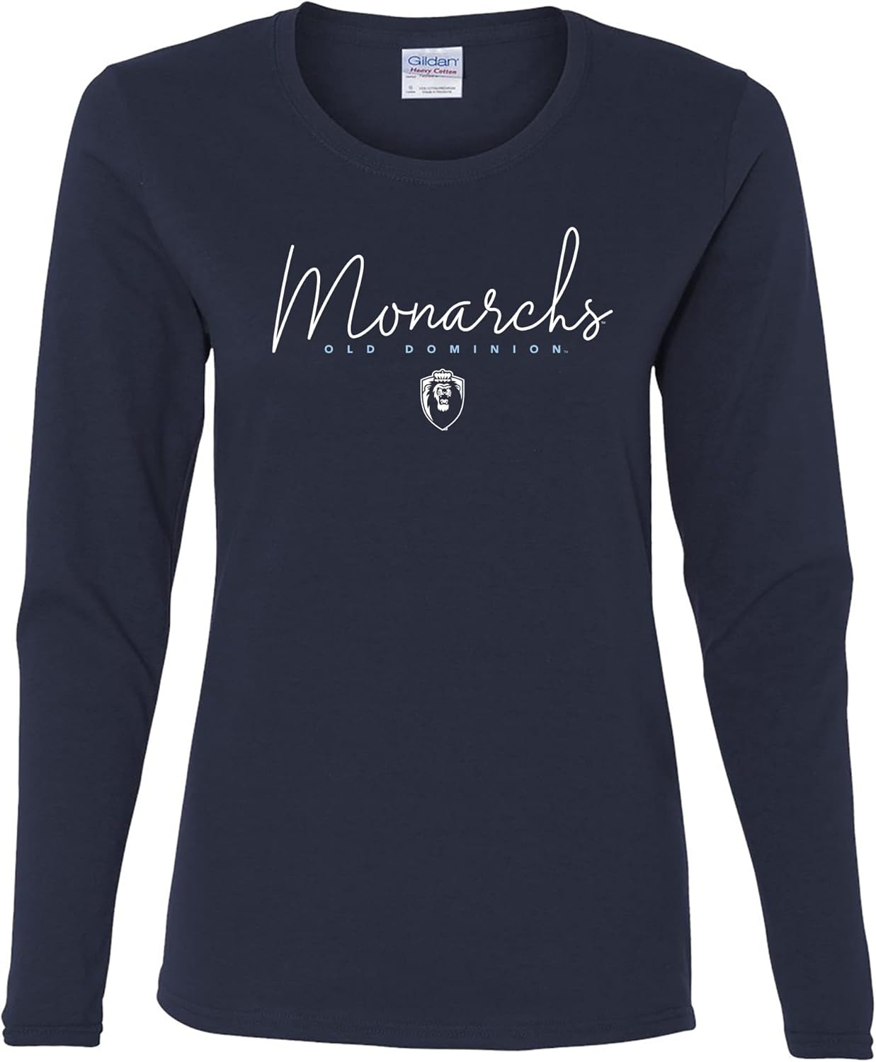 NCAA Thin Script Long Sleeve T Shirt for Women - Old Dominion