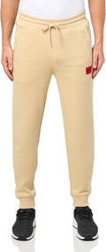 Men's Regular Fit Jersey Drawstring Joggers - Square Logo Comfort