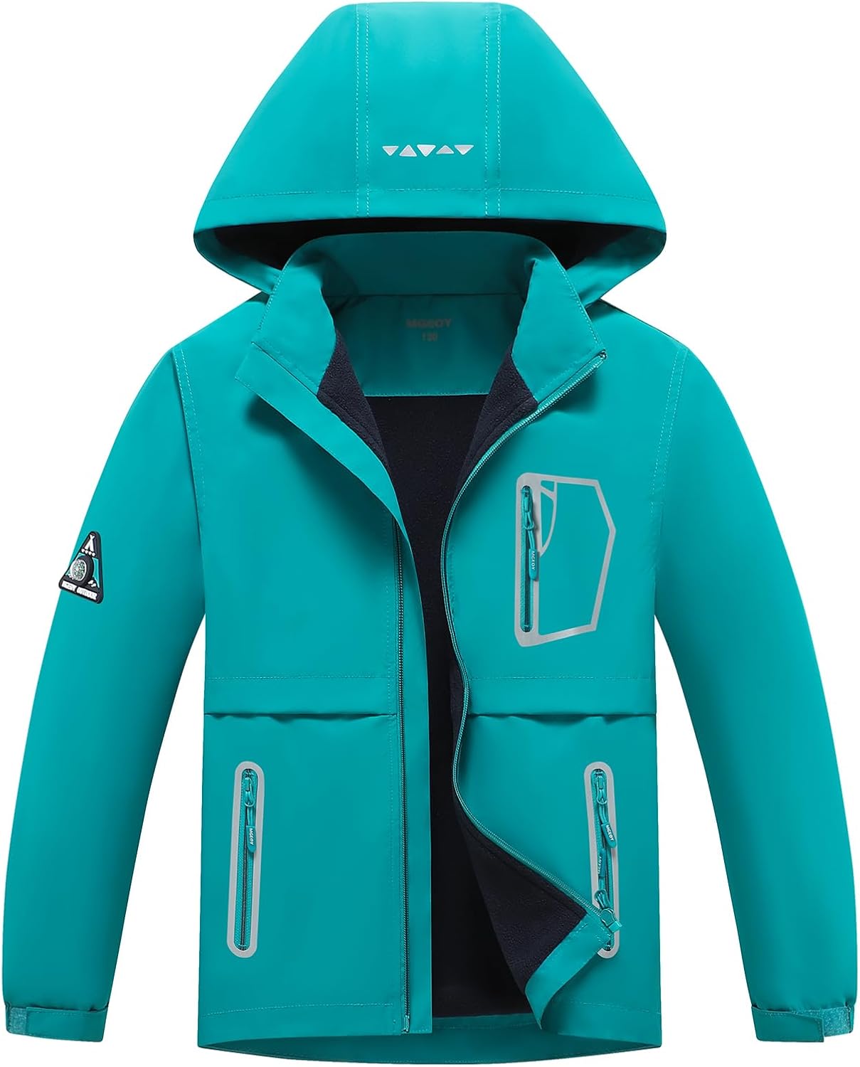 MGEOY Boys Girls Rain Jacket Lightweight Waterproof Hooded Coat
