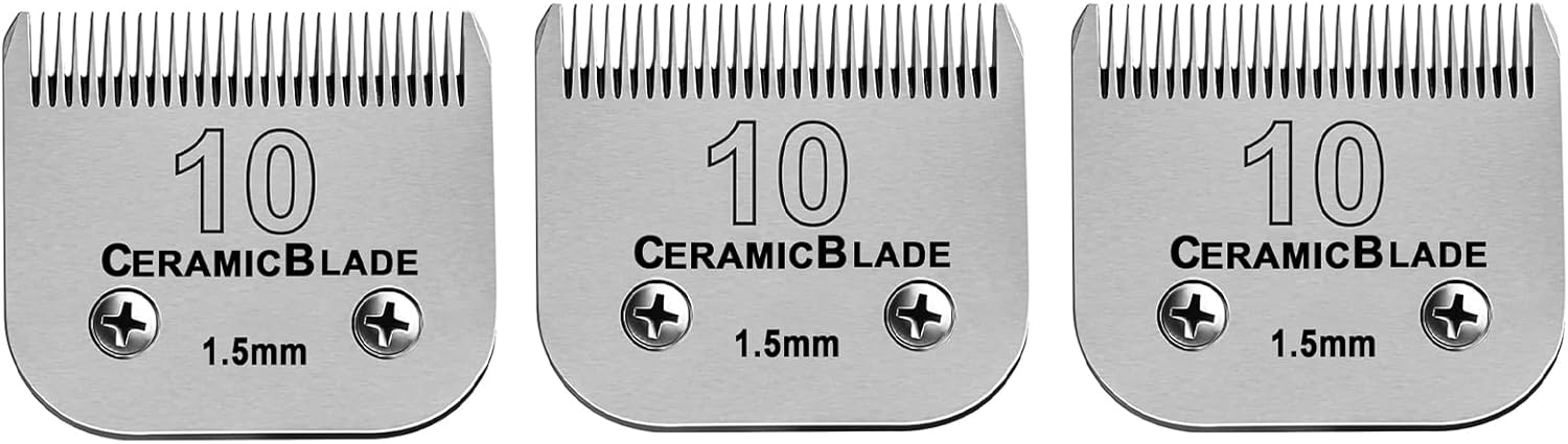 3 Pack Detachable Pet Dog Grooming Clipper Blade Sets for Summer