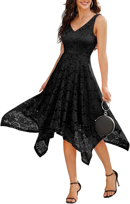 Stylish Women's Lace Cocktail Party Dress for Any Occasion