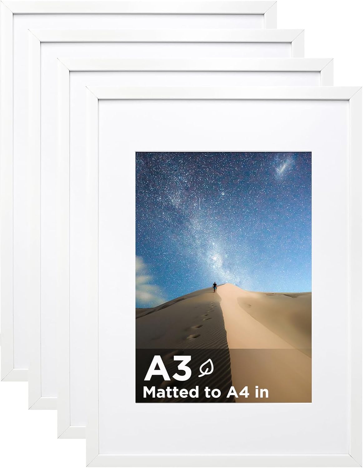 KINLINK A3 Picture Frame Set of 4 for Elegant Wall Display