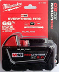 Milwaukee M18 REDLITHIUM XC 5.0 Ah Battery Pack - Longer Runtime