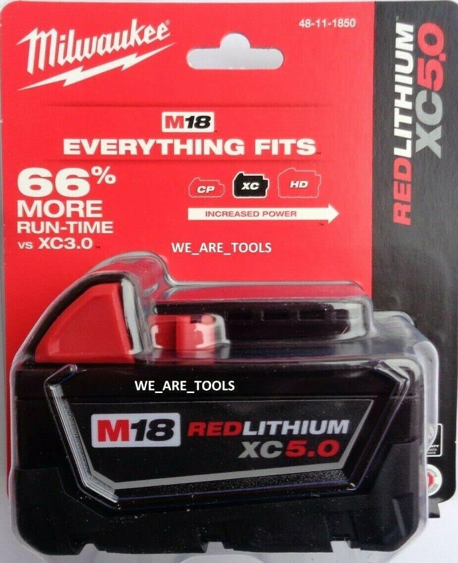 Milwaukee M18 5.0 AH Batteries 5.0 18V for Reliable Power