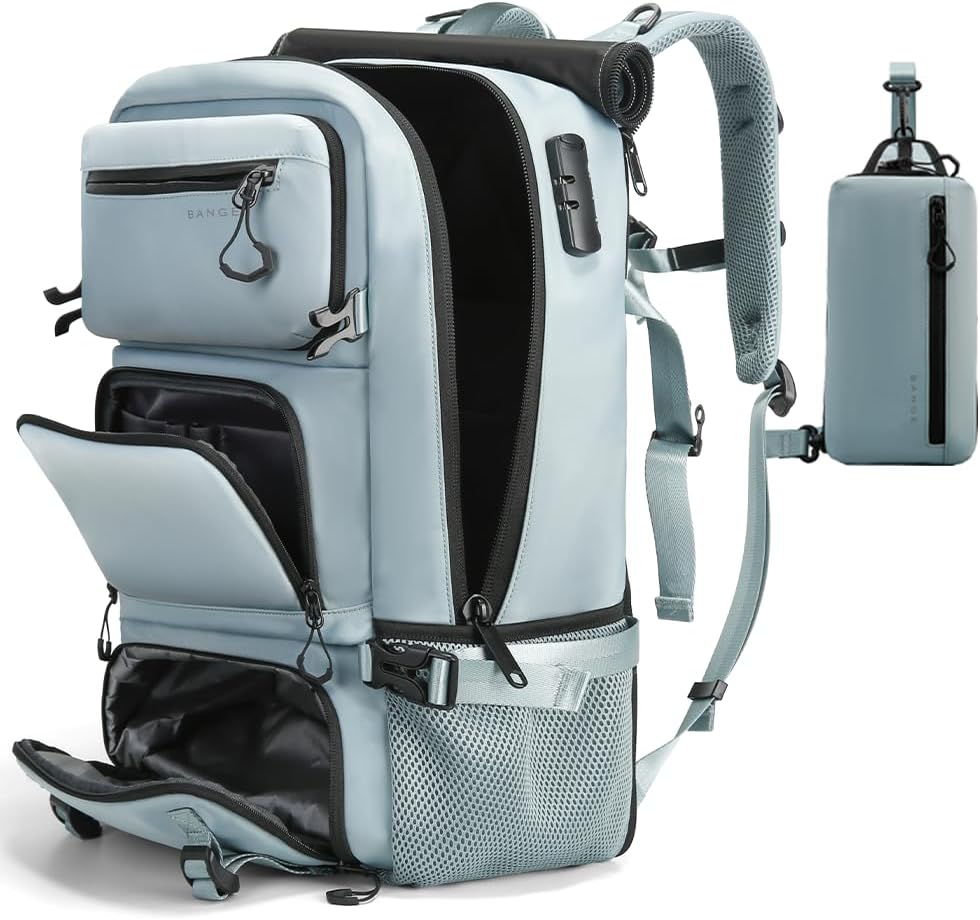 Travel Backpack for Women Men - Flight Approved Waterproof Daypack