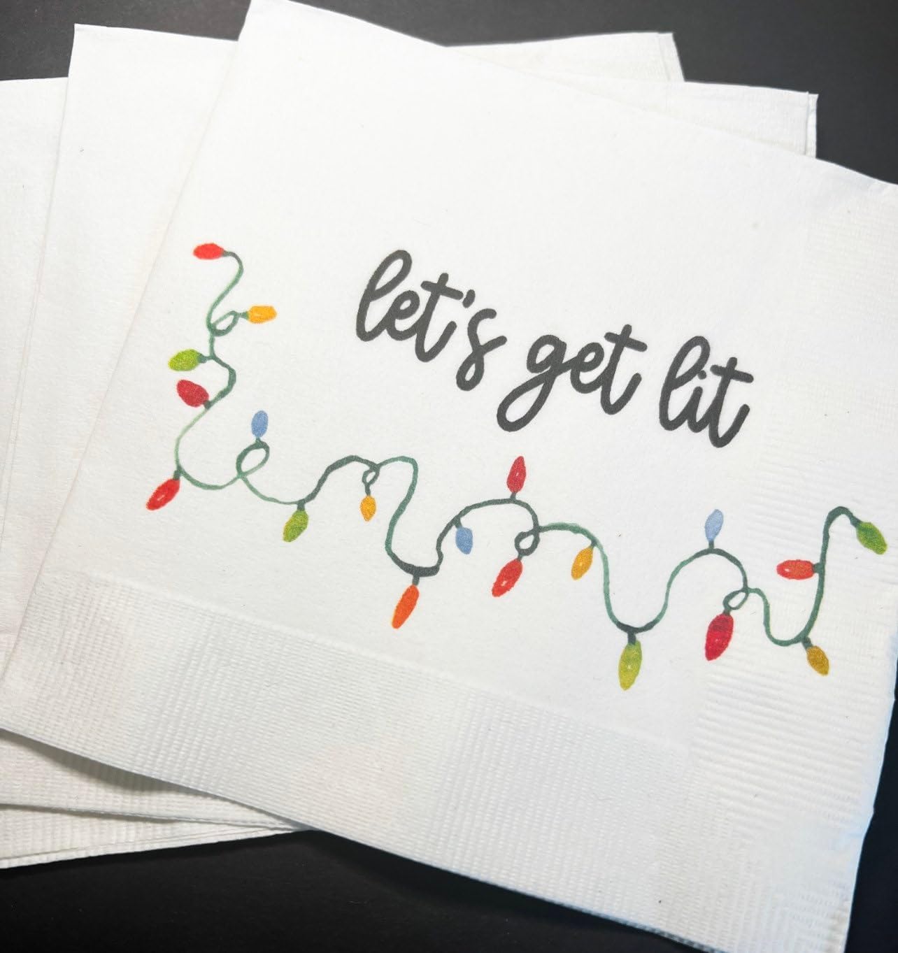 Very Merry Friendsmas Cocktail Napkins - Set of 25