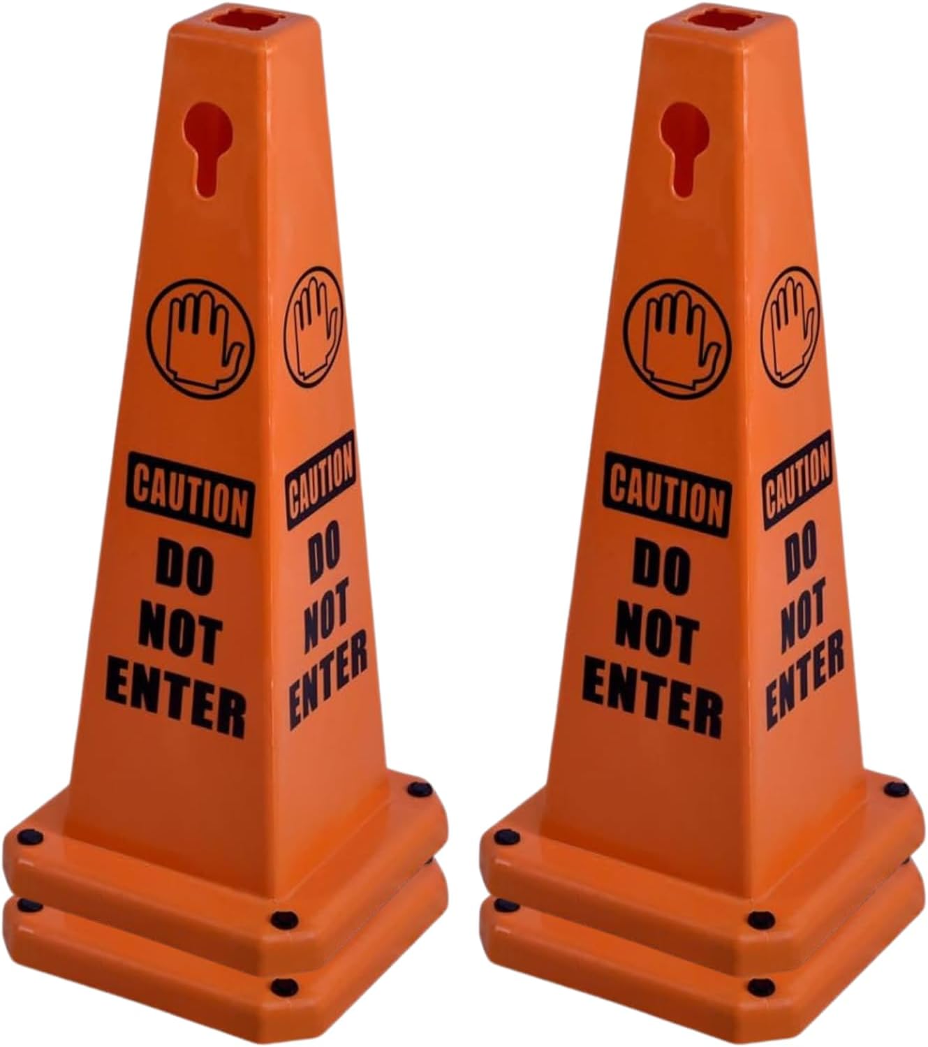 4-Pack 26.5in Caution Cones for Safety and Traffic Control