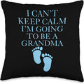 Grandma's Relaxation Essential: Baby Shower Throw Pillow