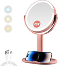 MIYADIVA Makeup Mirror with Lights and 20X Magnification Feature