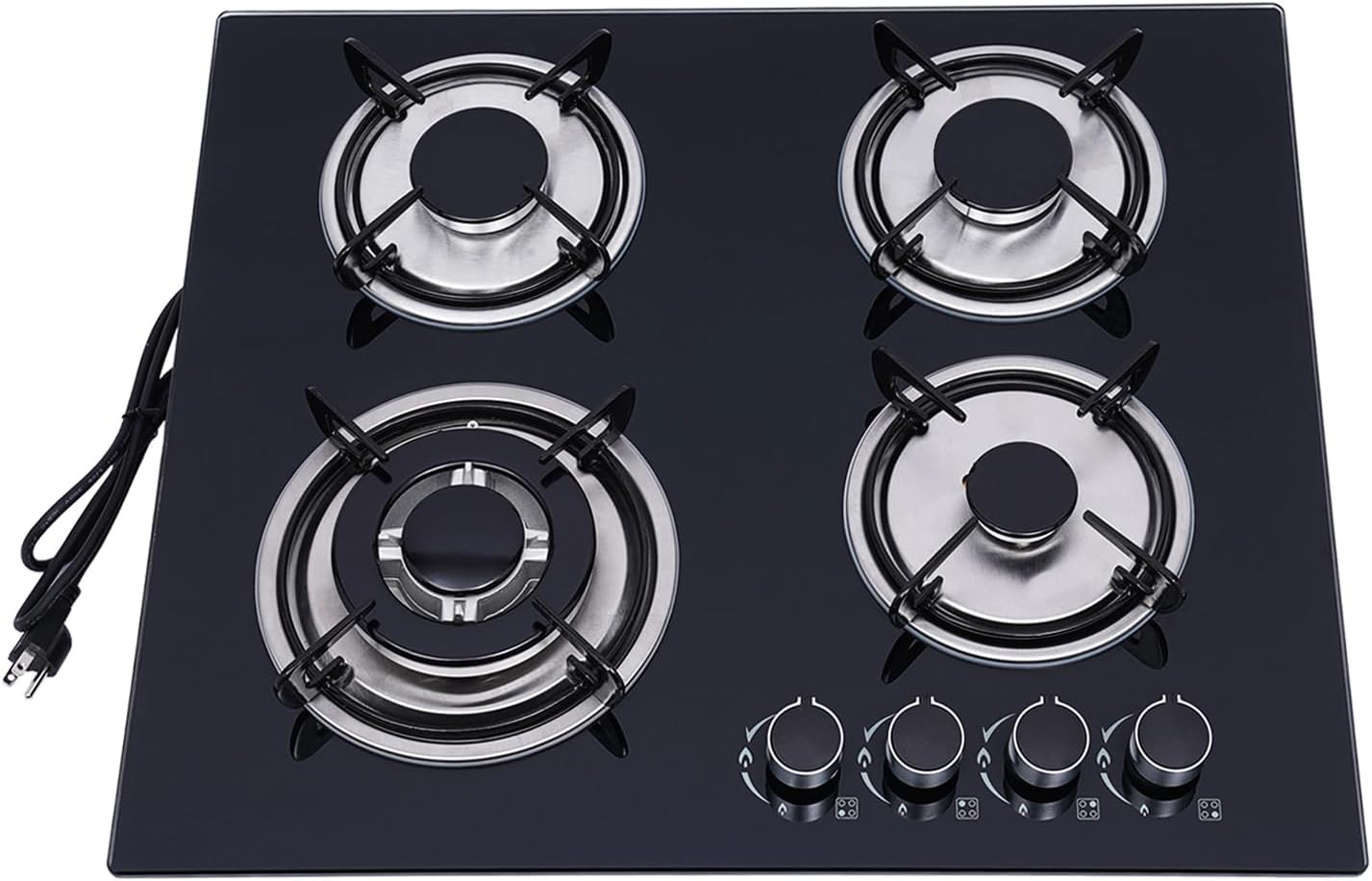 23Inch Gas Cooktop with 4 Burners for Efficient Cooking