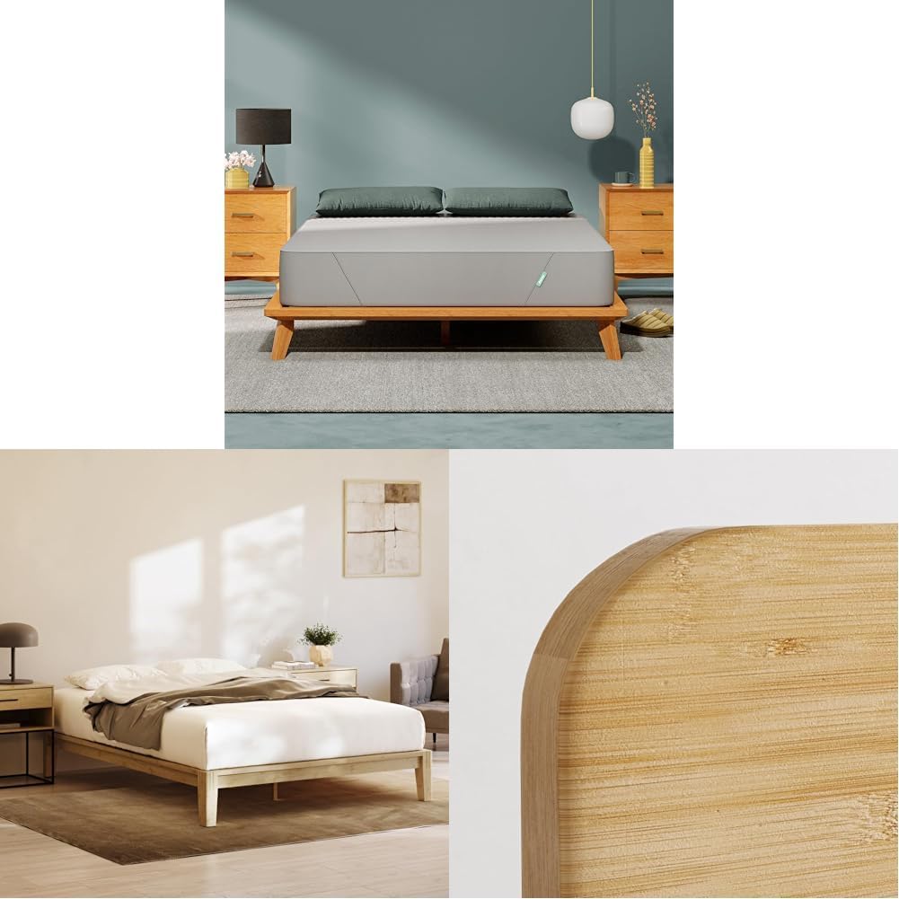 Siena 12 Queen Mattress with Bamboo Bed Frame - Medium Firm
