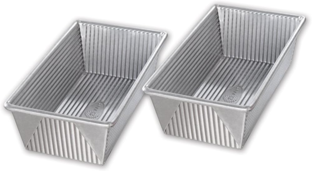 USA Pan 1 Pound Loaf Pan Set for Perfectly Baked Bread
