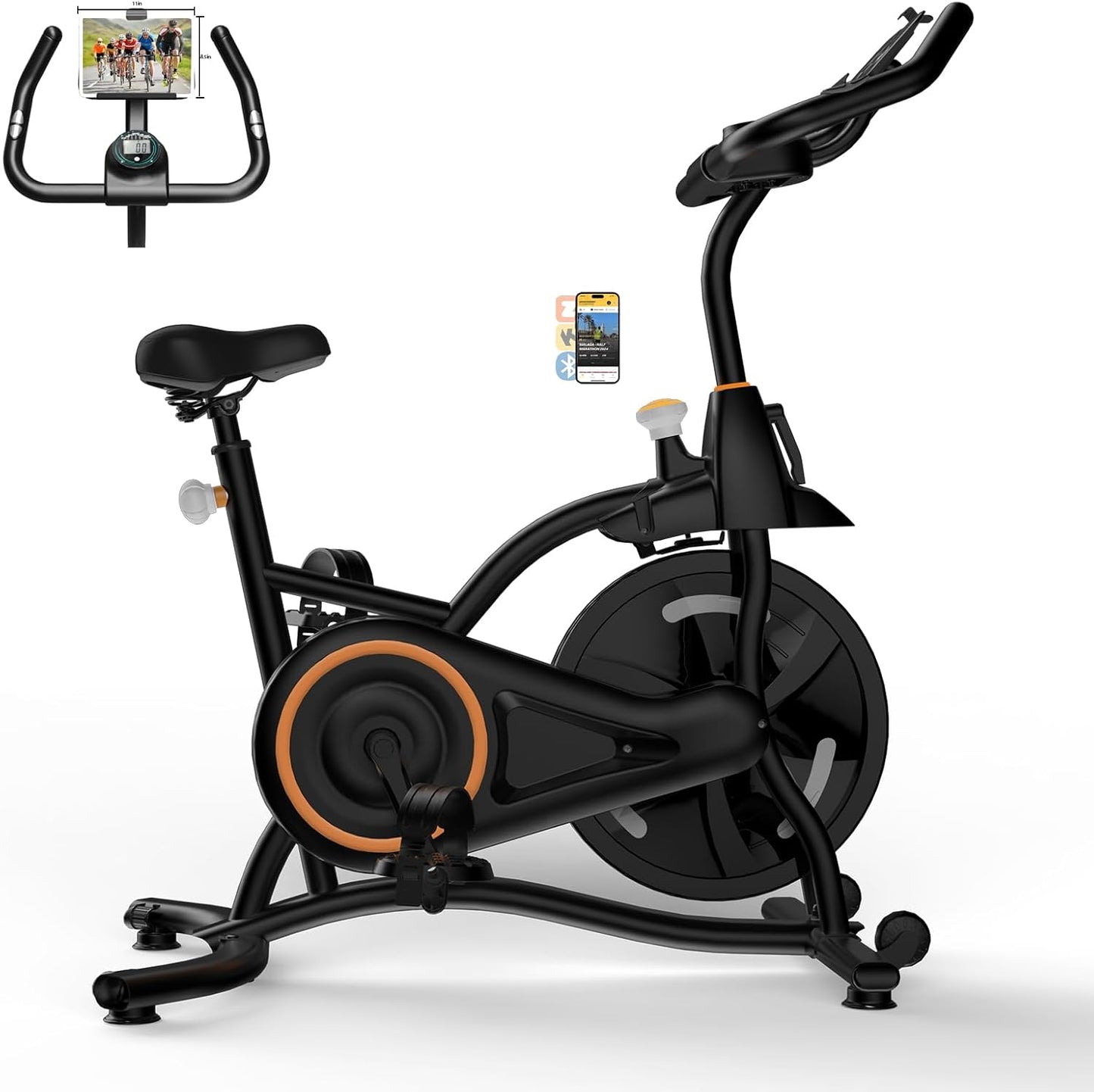 Hillhub Exercise Bike for Home with Smart Integration & Comfort