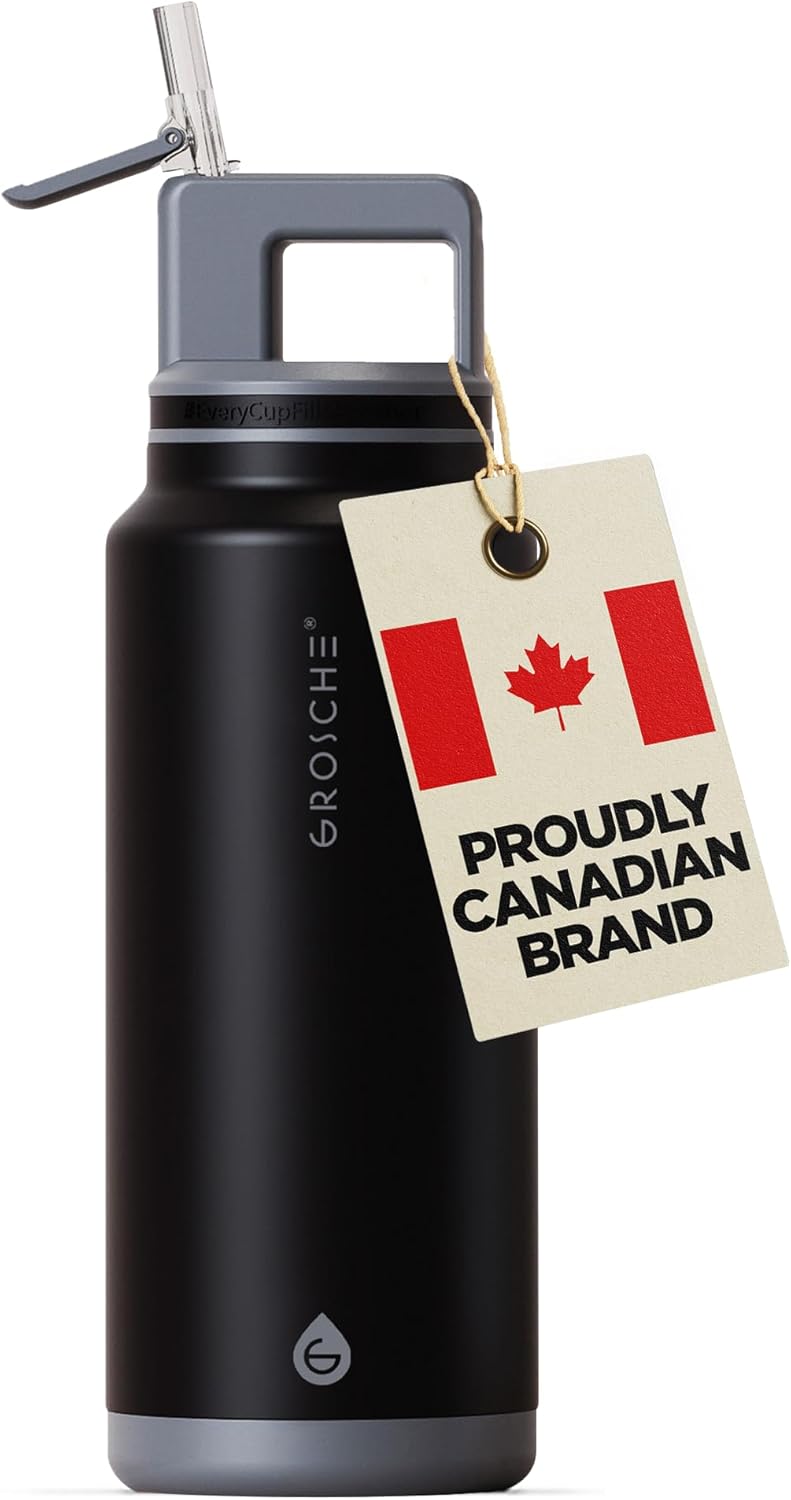GROSCHE Alpine Flip n' Sip 40 oz Insulated Water Bottle Review