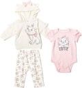 Disney Classics Winnie the Pooh Mickey Mouse Baby Hoodie Bodysuit Set