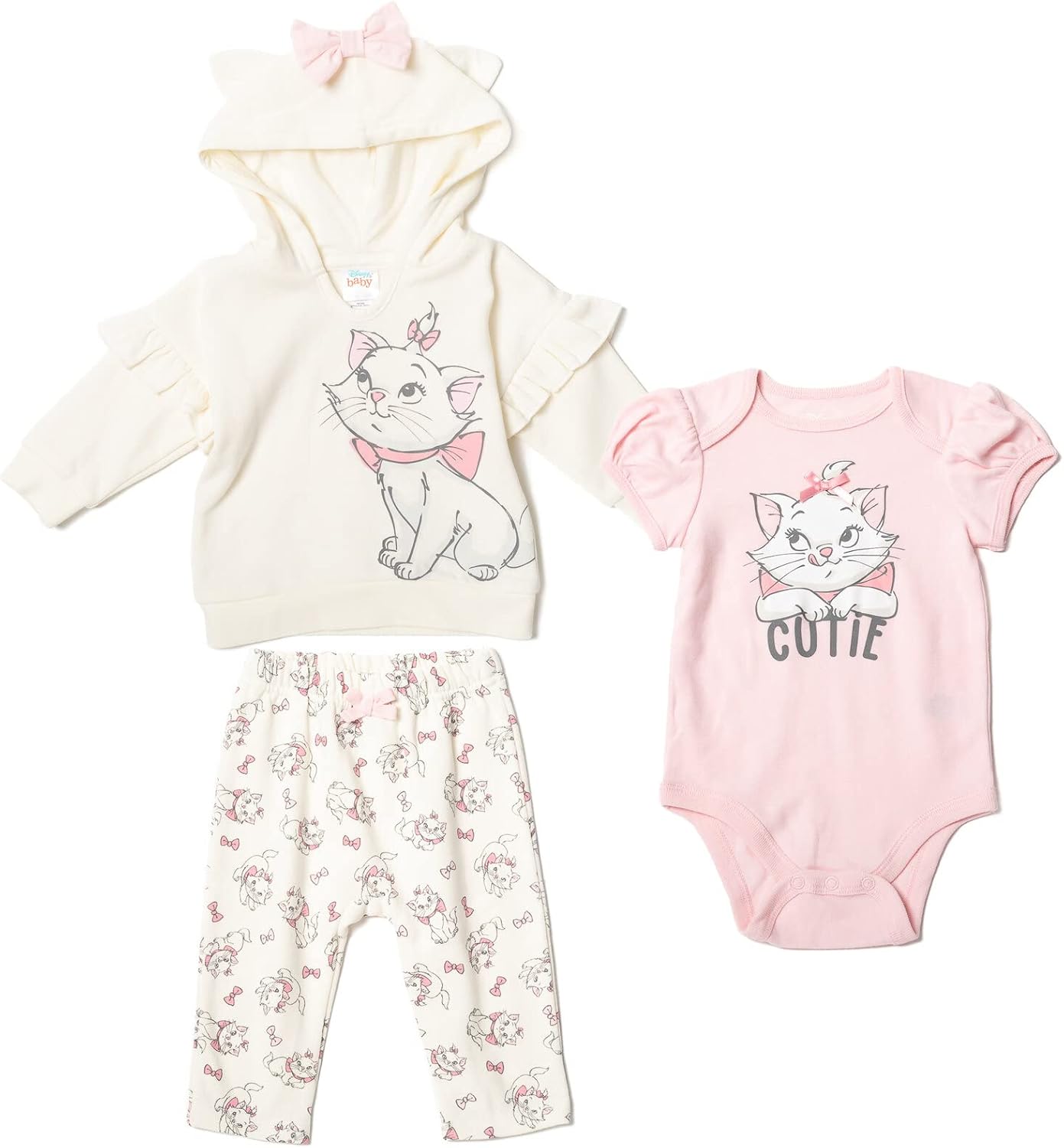 Disney Classics Winnie the Pooh Baby Hoodie Bodysuit Set for Infants
