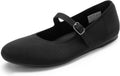 Mary Jane Ballet Flat Shoes - Foldable Knit Flats for Comfort