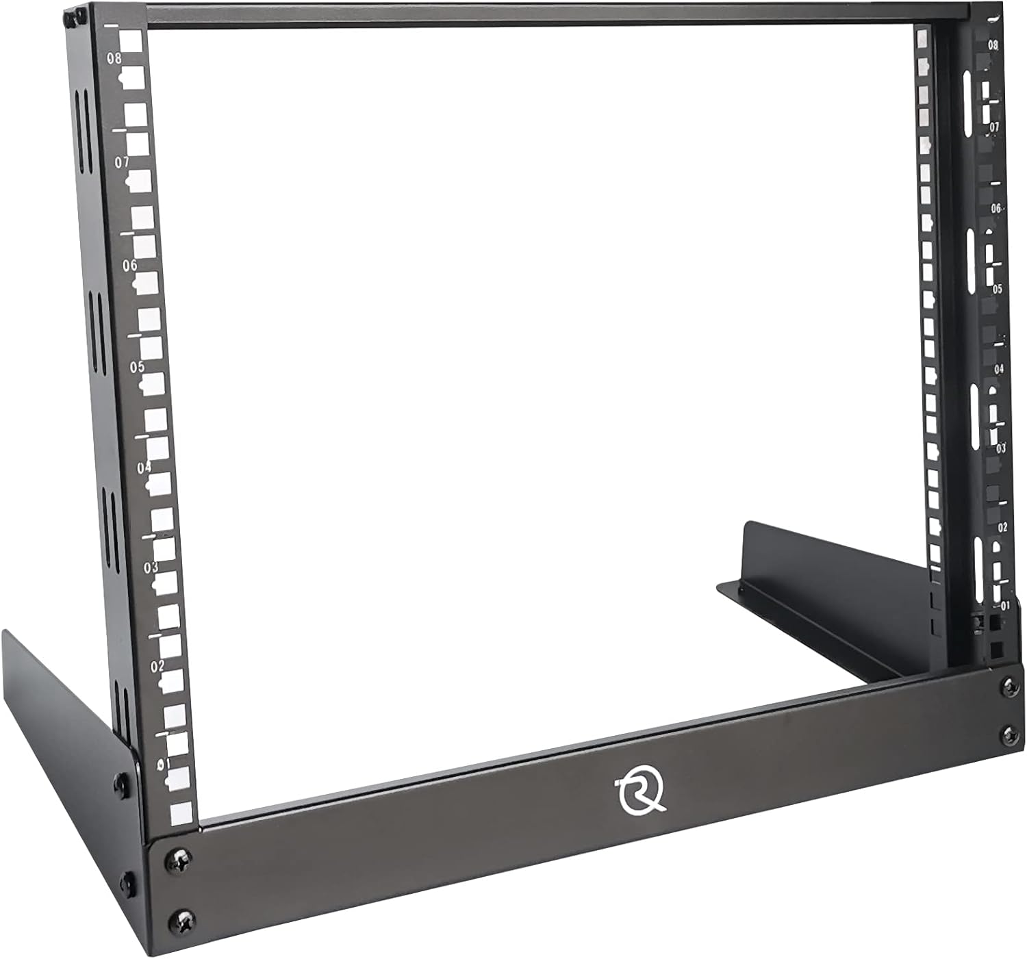 RIVECO 8U Desktop Rack for Network & Audio Equipment Storage