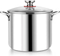 P&P CHEF 12 Quart Stainless Steel Stock Pot for Cooking