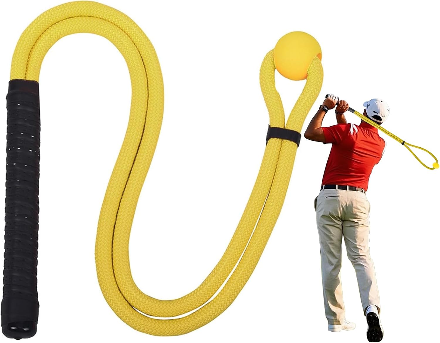 Golf Rope Swing Trainer for Speed, Rhythm, and Flexibility