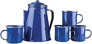 Stansport Enamel Percolator Mugs for Outdoor Adventures