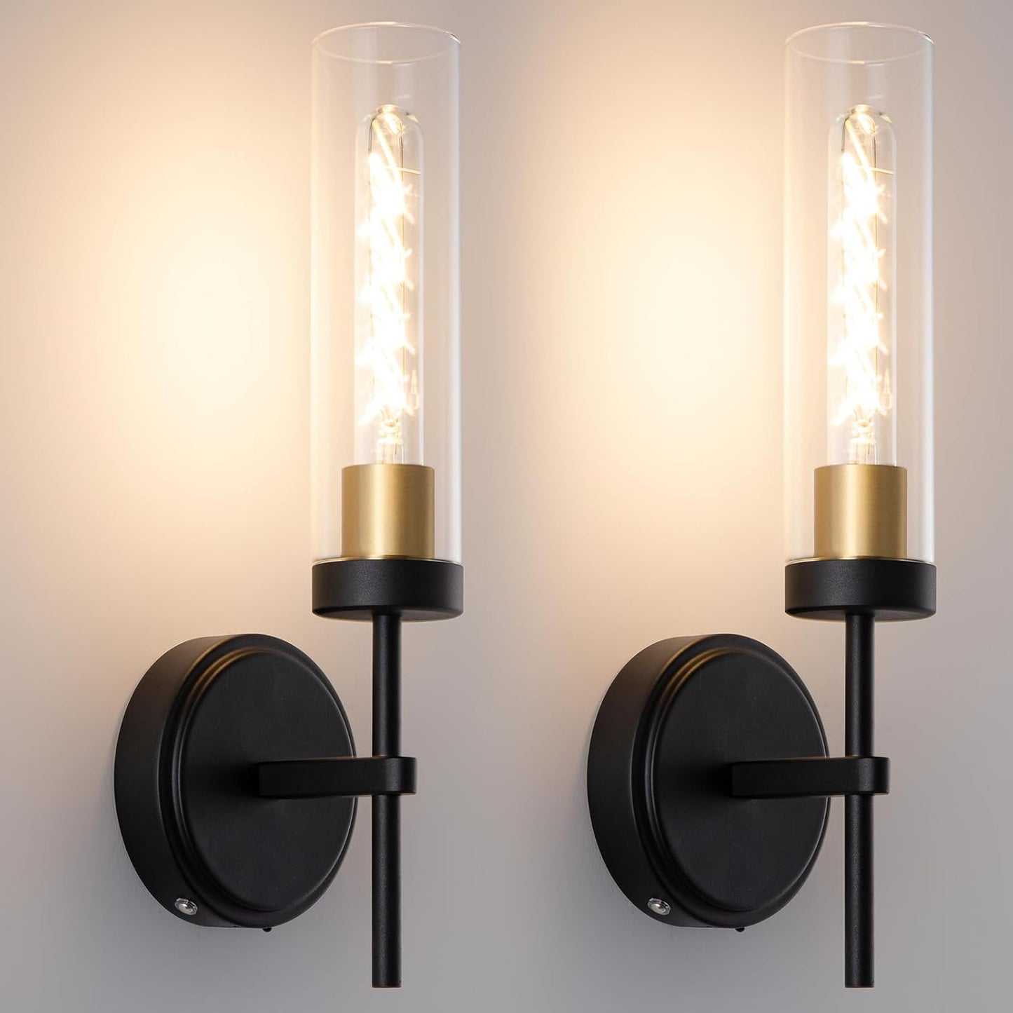 Battery Operated Wall Sconces with Remote Control for Home Use