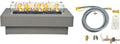 48-inch Fire Table with Natural Gas Kit & Wind Glass Shield - Modern
