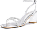 Shoe'N Tale Strappy Heels Square Toe Chunky Block Heels (Style Y2L4)