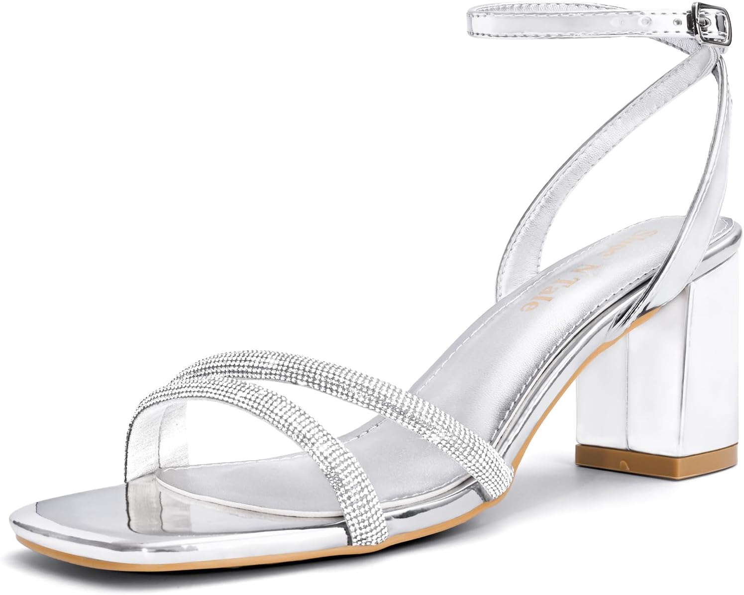 Shoe'N Tale Strappy Heels for Women with Chunky Block Design